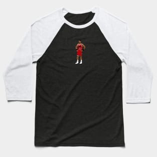 Alonzo Mourning Pixel Standing. Baseball T-Shirt